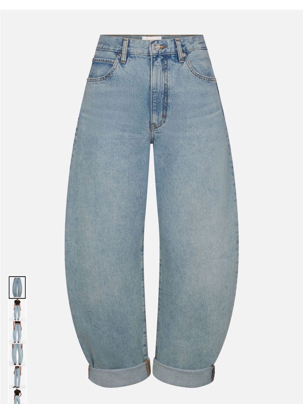 Frame Denim Light Wash Balloon Jeans